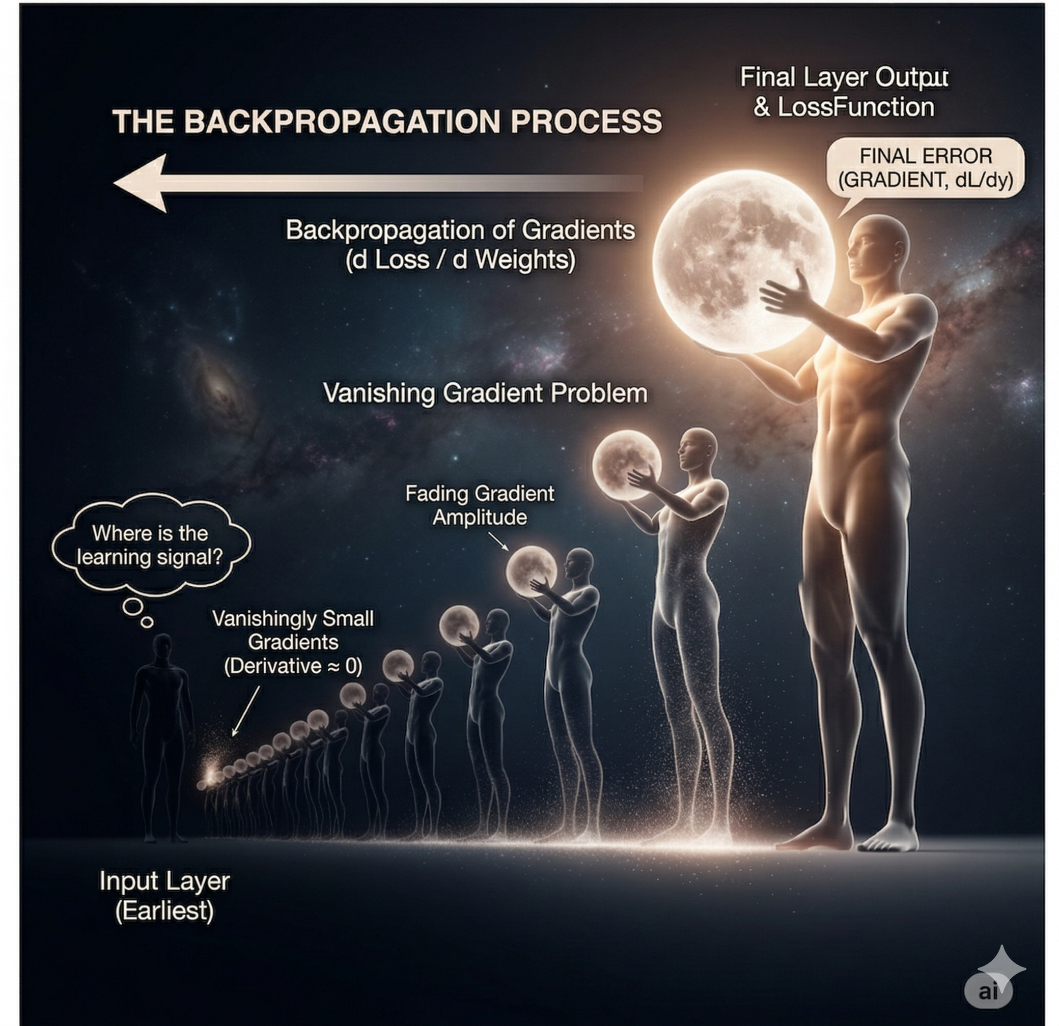 Backpropagation and Vanishing Gradient