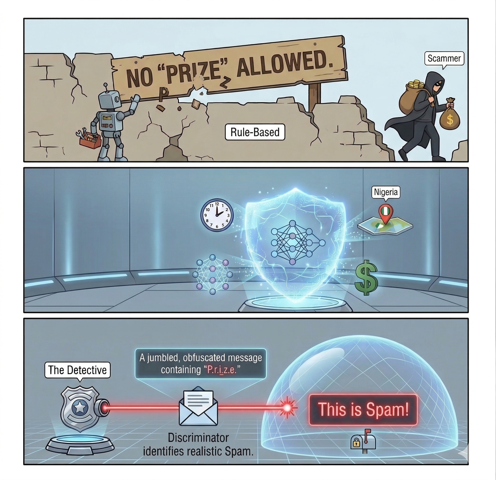 Hacker / Spam representation